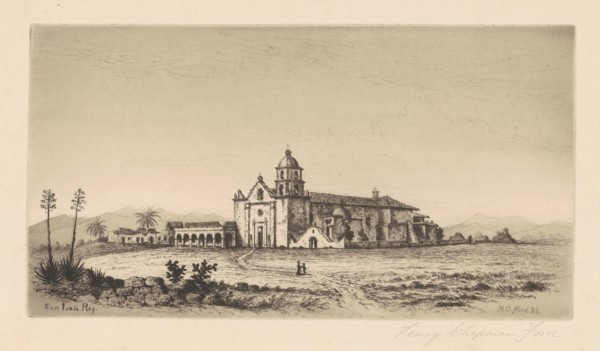 Mission San Luis Rey de Francia, 1883.