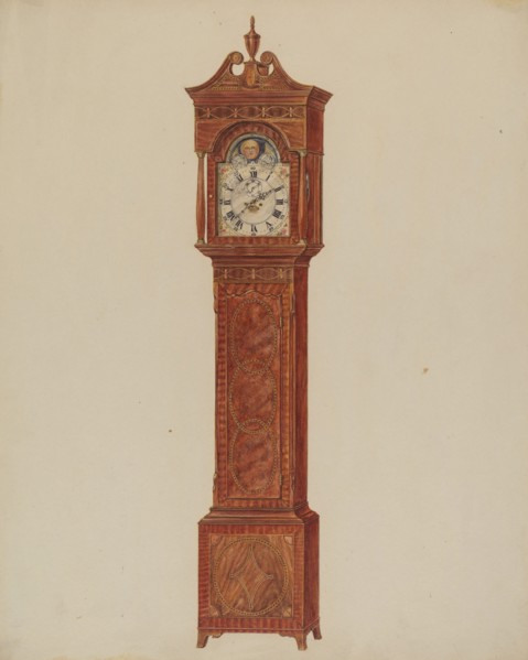 Grandfather Clock (Timepiece), c. 1937.