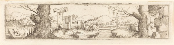 Landscape with a Brook and Ruins, 1545.