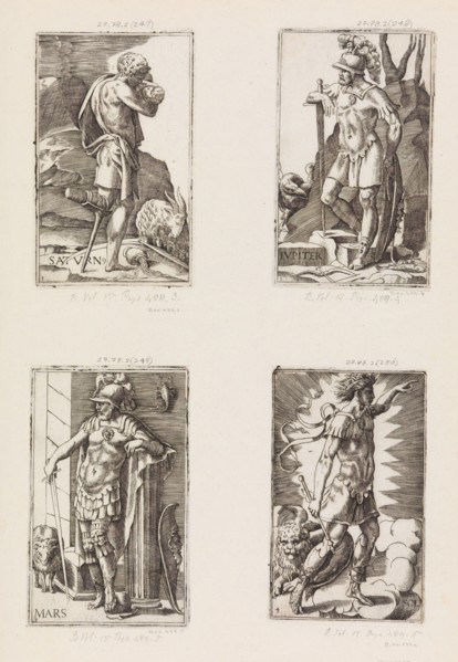Jupiter, from Planets, plate 2, 1530-70.