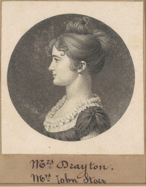 Elizabeth Porcher Gaillard Stoney, 1809.