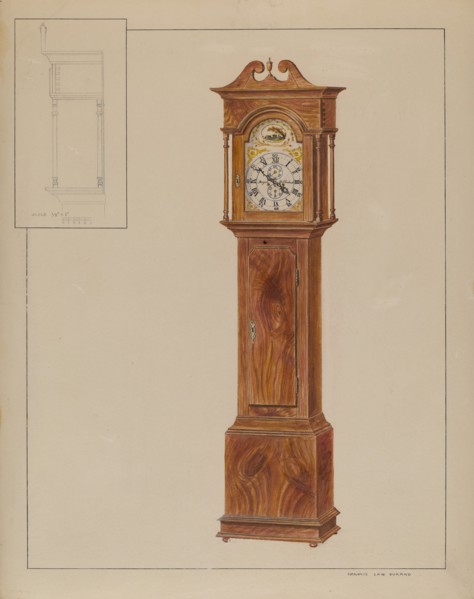 Grandfather's Clock (Timepiece), c. 1937.
