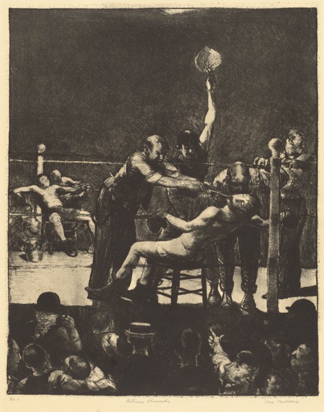 Between Rounds, large, first stone, 1916.