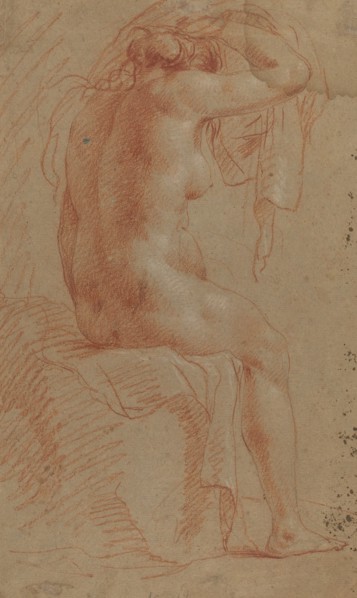 Nude Female Figure [verso], 17th century.