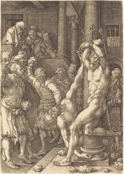 The Two Elders Stoned by the People, 1555.