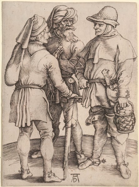 Three Peasants in Conversation, 1497-1498.