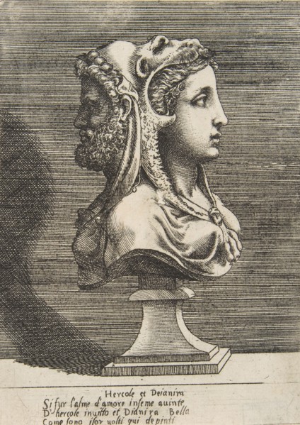 Bust of Hercules and Dejanira, ca. 1531-76.