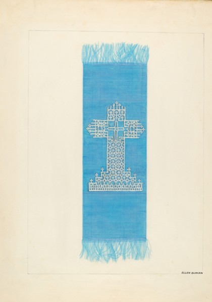 Bookmark with Design of Cardboard, c. 1937.