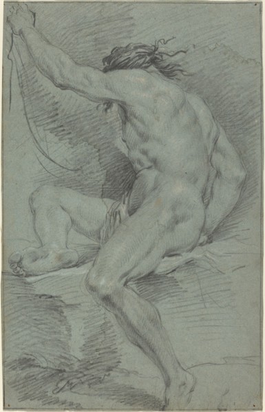 Nude Figure (academic study), 17th century.