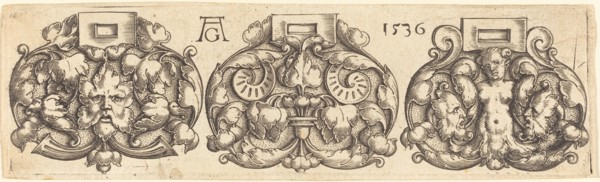 Three Buckles of Girdles Side by Side, 1536.