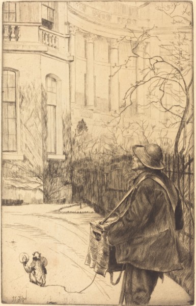 Le joueur d'orgue (The Organ Grinder), 1878.