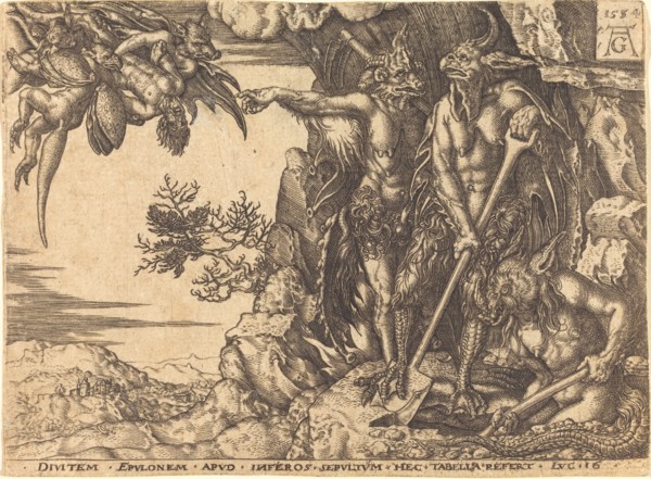 The Rich Man Being Carried Away by the Devil.