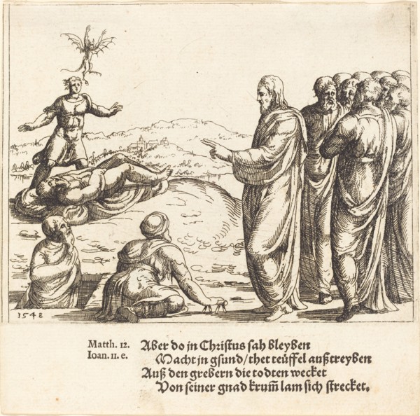 Christ Heals a Blind and Dumb Demoniac, 1548.