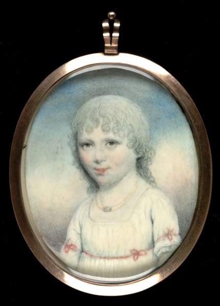 Portrait of a Child, ca. 1800. [Miss Borrie].