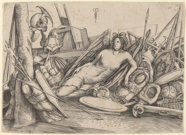 Victory Reclining Amid Trophies, c. 1500/1503.