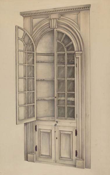 Corner Cupboard (Used for Storing China), 1939.