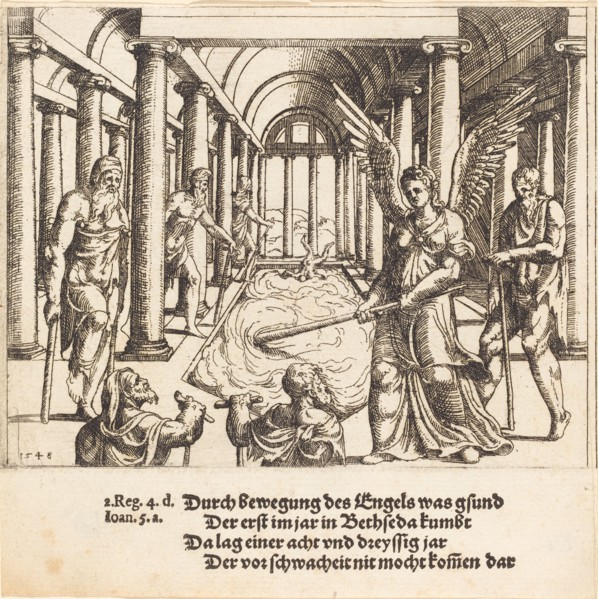The Angel Agitating the Pool of Bethesda, 1548.