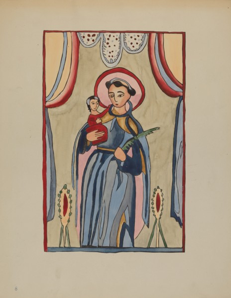 Panel from Altar Piece of San Antonio, c. 1936.