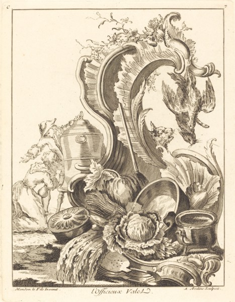l'Officieux Valet, 1736. [The Unofficial Valet].