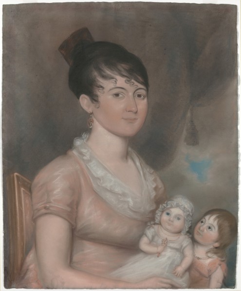 Anna Margaret Blake and Her Two Children, c. 1808.