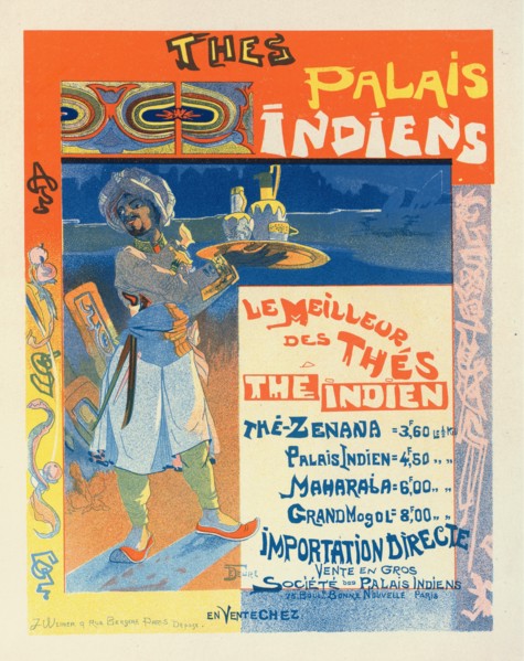 Thés du Palais Indien, c. 1900. Private Collection.
