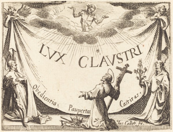 Frontispiece for "The Light of the Cloister", 1628.