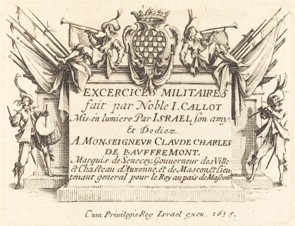 Title Page for "The Military Exercises", 1634/1635.