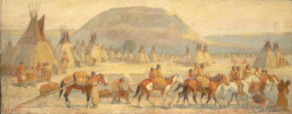 Blackfoot Camp Scene, late 19th-early 20th century.