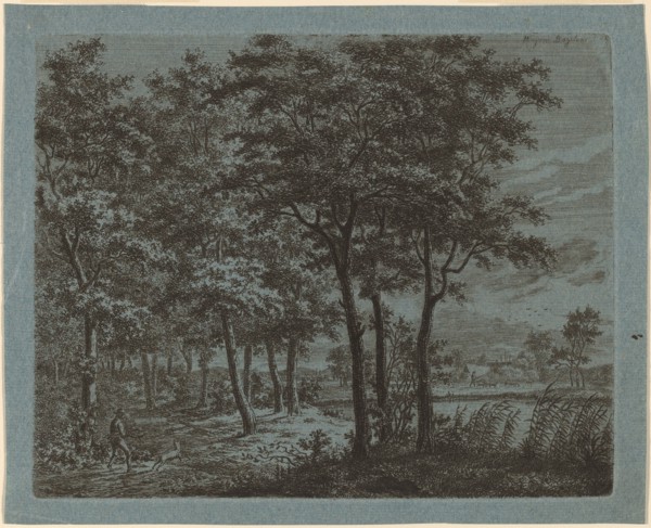 Landscape with a Peasant Carrying Firewood, c. 1800.