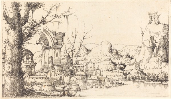 River Landscape with the Temptation of Christ, 1545.
