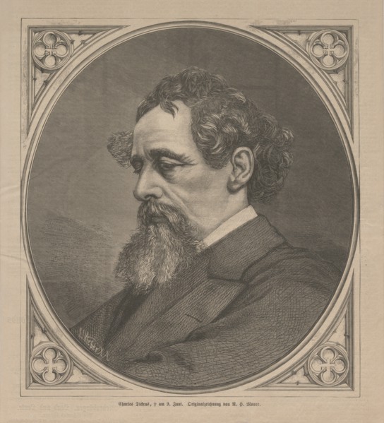 Porträt von Charles Dickens, 1870. Private Collection.