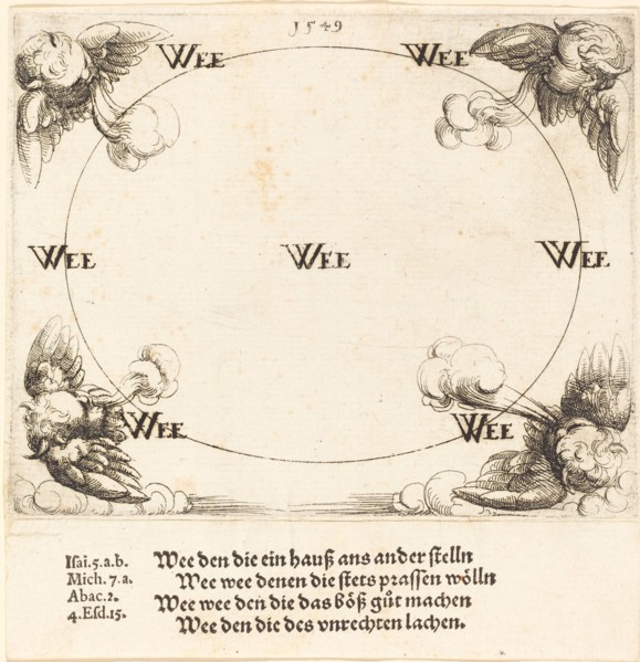 Woe is Pronounced on the Scribes and Pharisees, 1549.