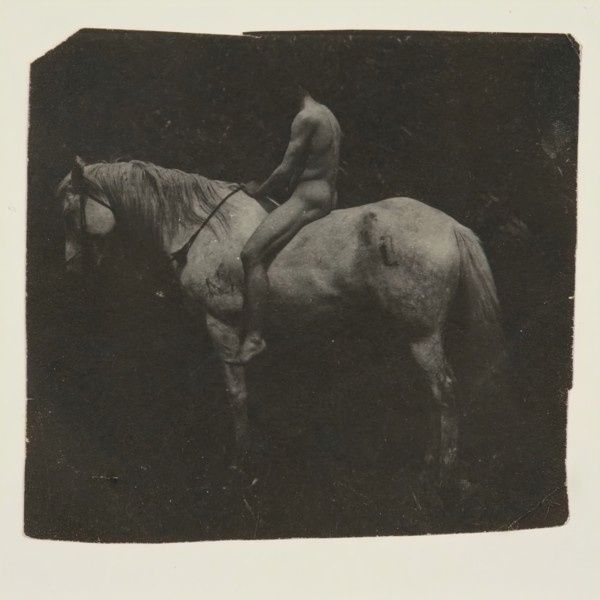 Samuel Murray Astride Eakins' Horse "Billy", c. 1892.