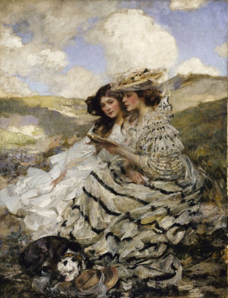 On the Dunes (Lady Shannon and Kitty), ca. 1900-1910.