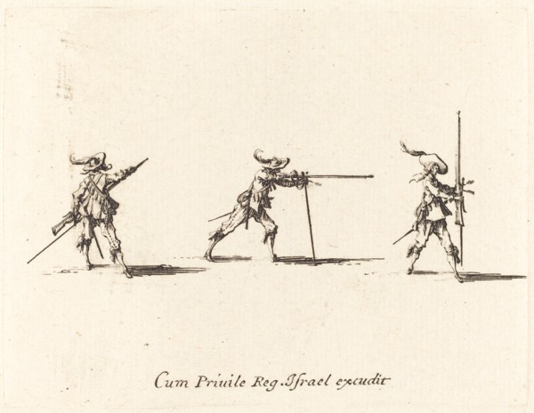 Taking the Firing Position with the Musket, 1634/1635.