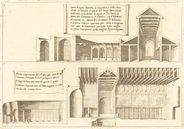 Elevation of Churches including the Holy Manger, 1619.