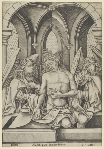 Christ as the Man of Sorrows Between Two Angels, ca. 1500.