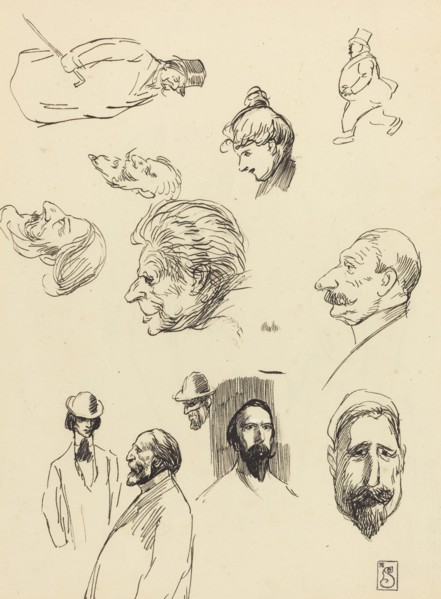 Studies of Figures and Heads, late 19th-early 20th century.