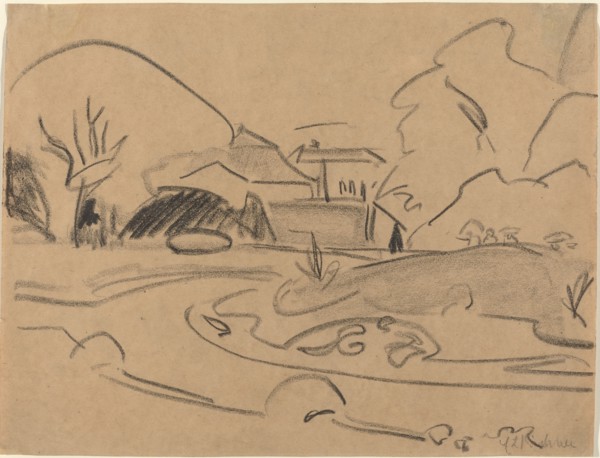 Footpaths and Pavilion in the Dresden Grosser Garten, c. 1909.