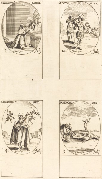 St. Bonaventura; St. Justus; St. Henry, Emperor; St. Antiochus.