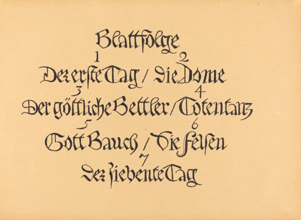 Die Wandlungen Gottes, 1920/1921. [The Transformations of God].