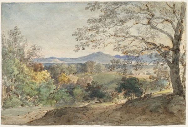 A View across the Inn Valley to the Alps and Neubeuern, c. 1790.