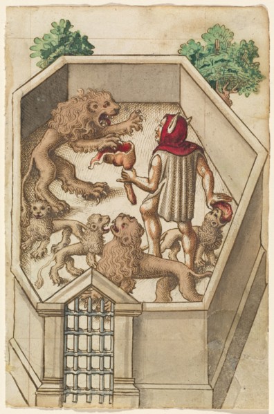 Feed Not Things That Have Sharp Claws [fol. 38 recto], 1512/1514.
