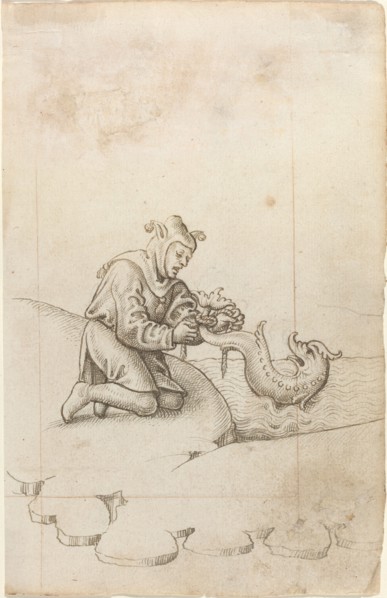 You Are Tying a Dolphin by the Tail [fol. 17 recto], c. 1512/1515.