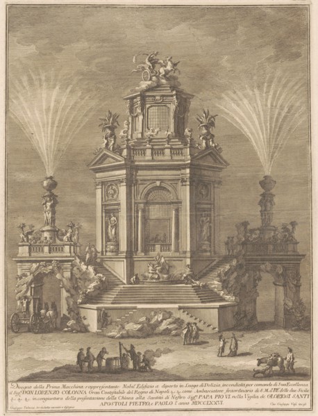 The Prima Macchina for the Chinea of 1776: A Pleasure Palace, 1776.