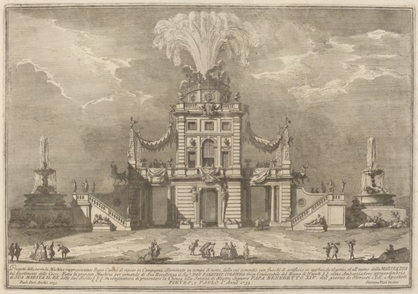 A Royal Hunt Casino in the Countryside, for the "Chinea" Festival, 1755.