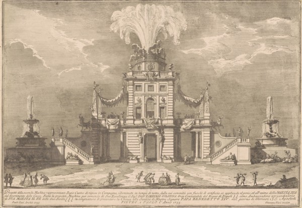 The Seconda Macchina for the Chinea of 1755: A Royal Hunting Lodge, 1755.