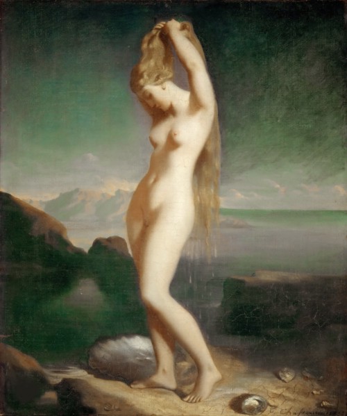 Venus Anadyomene, 1838. Found in the collection of Musée du Louvre, Paris.