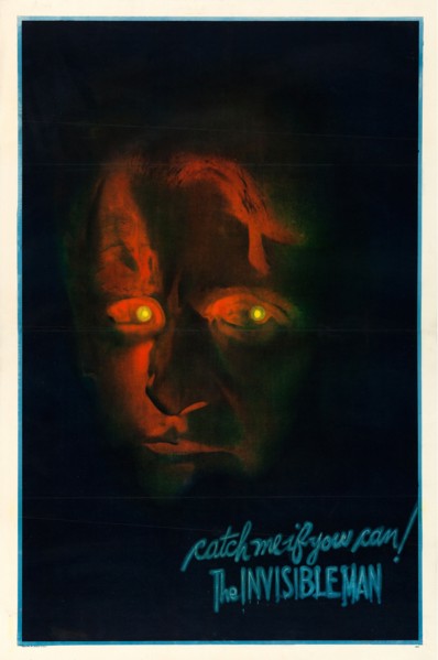 Movie poster "The Invisible Man" by James Whale, 1933. Private Collection.