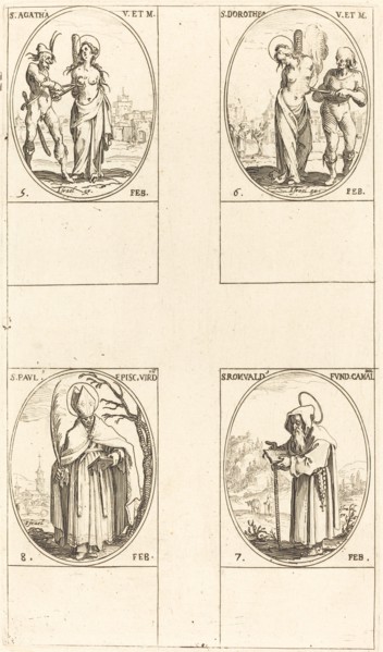 St. Agatha; St. Dorothy; St. Romuald of Ravenna; St. Paul, Bishop of Verdun.